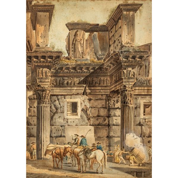 Simone Pomardi  (Monte Porzio 1757 - Roma 1830)  - Asta Arredi, Sculture, Dipinti Antichi e del XIX Secolo - Colasanti Casa d'Aste