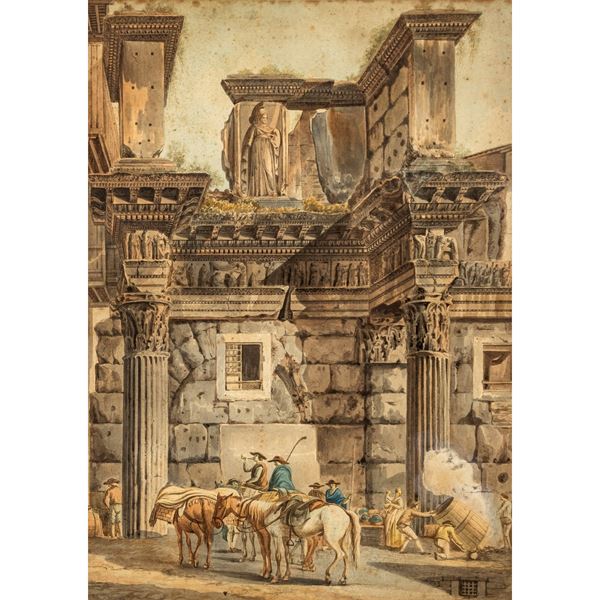 Simone Pomardi  (Monte Porzio 1757 - Roma 1830)  - Asta Dipinti Antichi e del XIX Secolo Arredi e Sculture - Colasanti Casa d'Aste