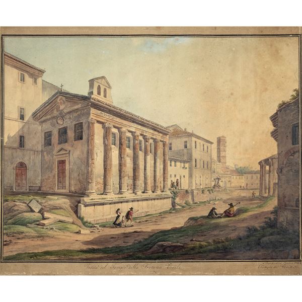 Simone Pomardi  (Monte Porzio 1757 - Roma 1830)  - Asta Arredi, Sculture, Dipinti Antichi e del XIX Secolo - Colasanti Casa d'Aste