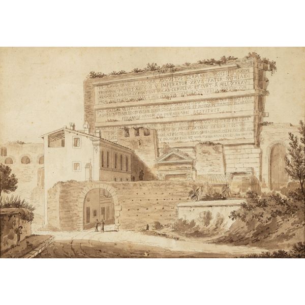 Gaspar Van Wittel  (Amersfoort 1653 - Roma 1736)  - Asta Arredi, Sculture, Dipinti Antichi e del XIX Secolo - Colasanti Casa d'Aste