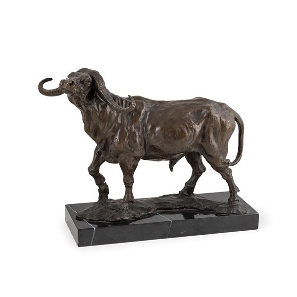 Patinated bronze sculpture  (Italy, 19th-20th century)  - Auction Furniture, Sculptures, Old Master and 19th Century Paintings - Colasanti Casa d'Aste