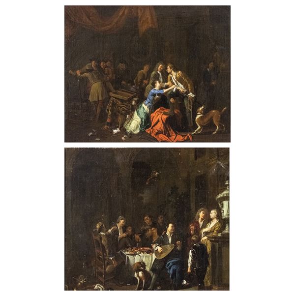 Scuola fiamminga  (XVIII Sec.)  - Asta Arredi, Sculture, Dipinti Antichi e del XIX Secolo - Colasanti Casa d'Aste