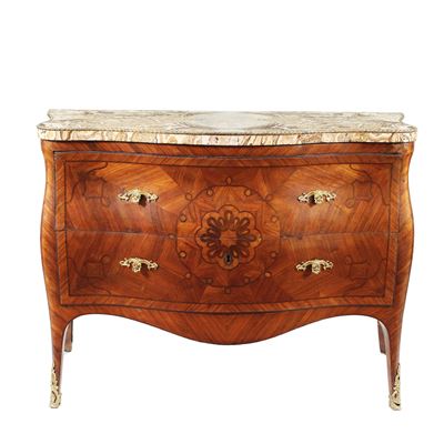 Cassettone in Legno e Marmo