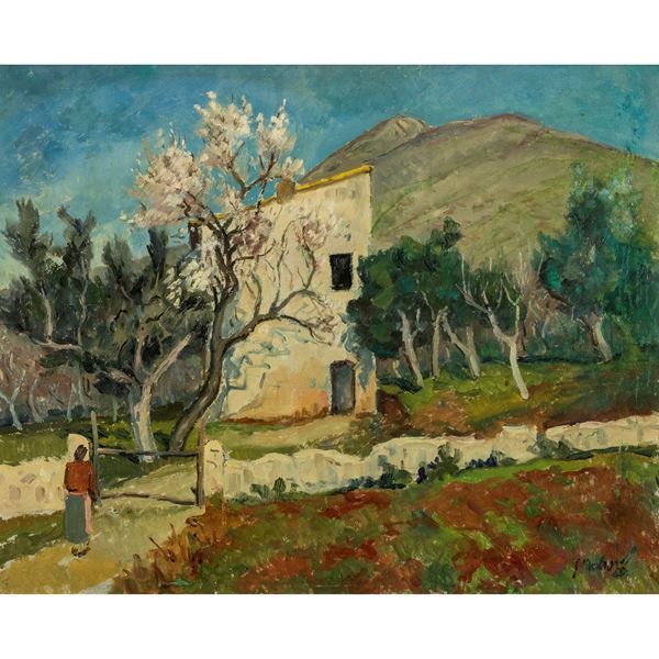 Giuseppe Malagodi  (Cento 1890 - Roma 1968)  - Asta Opere del XIX - XX secolo Web Only - Colasanti Casa d'Aste