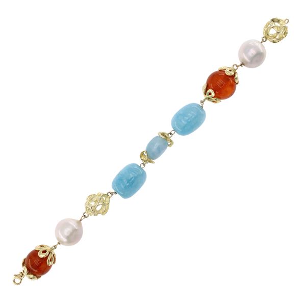 Bracciale in argento dorato 925