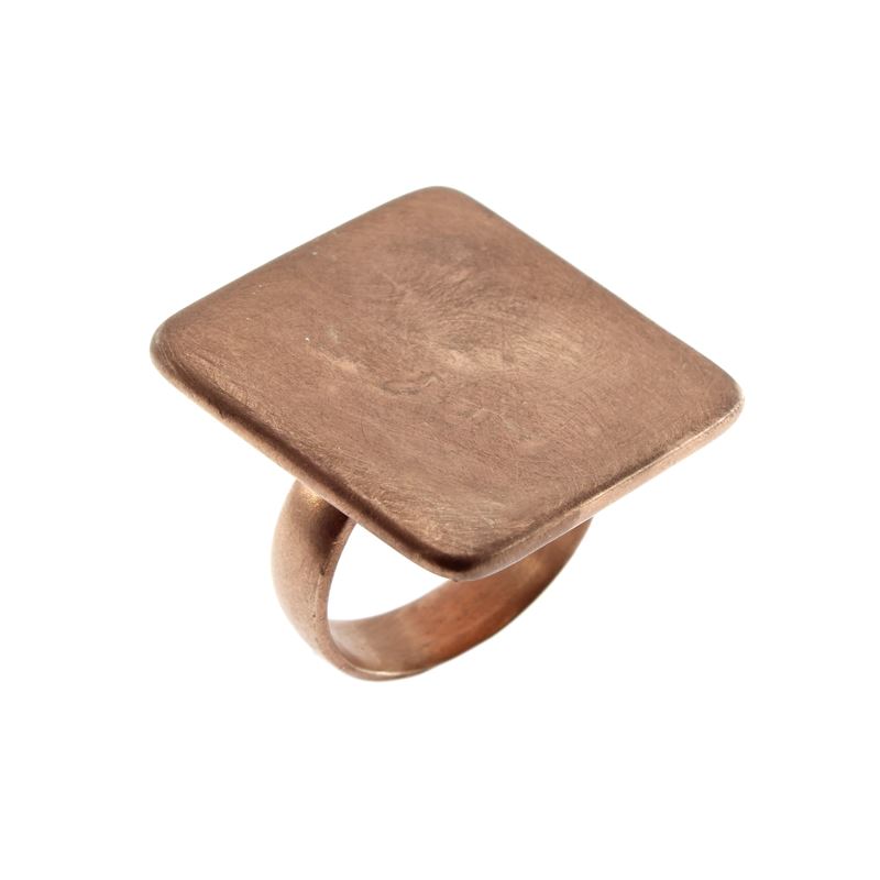 Anello Geometrico in Argento Rosato 925