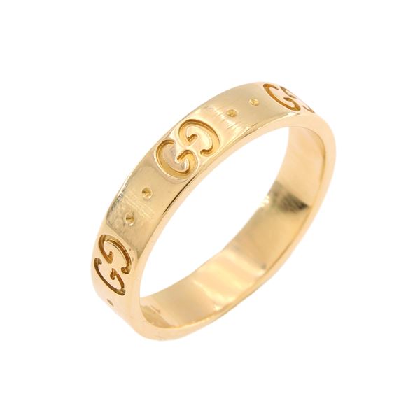 Gucci iconic 18kt yellow gold band ring