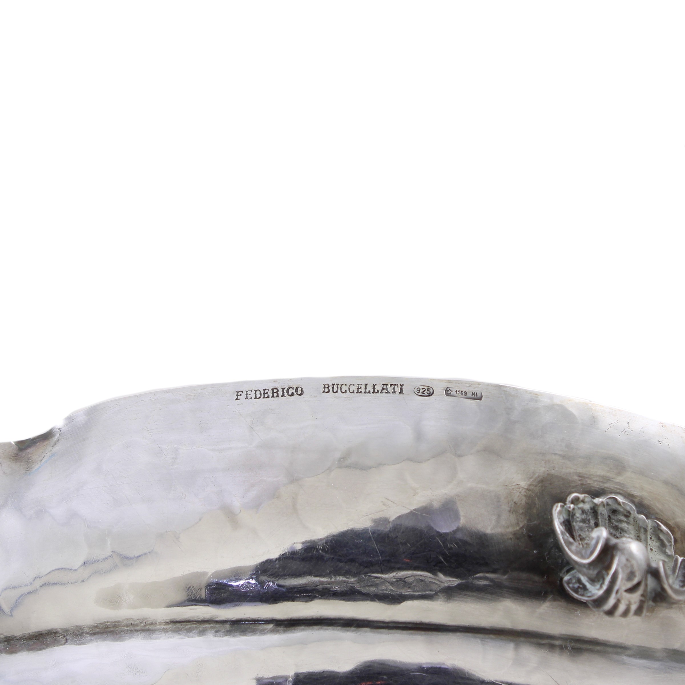 Federico Buccellati, coppia di foglie in argento