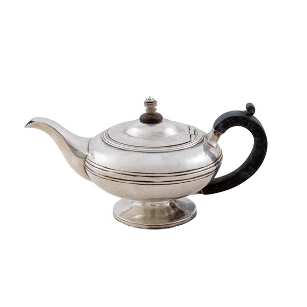 Silver teapot