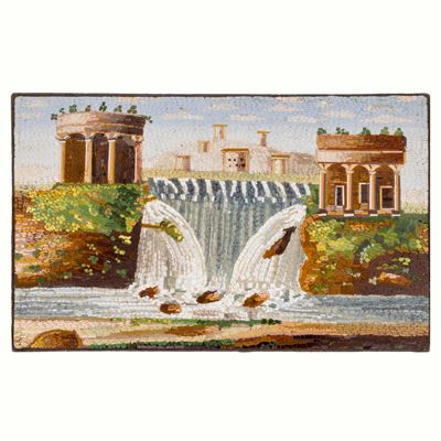 Placchetta Rettangolare in Micromosaico