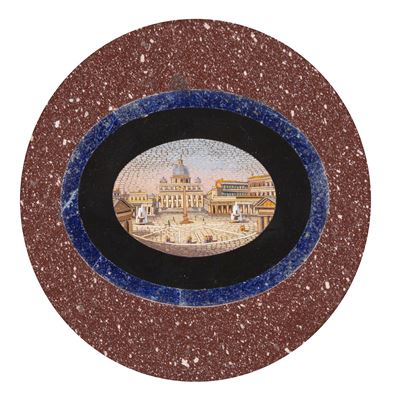 Placca Circolare in Micromosaico