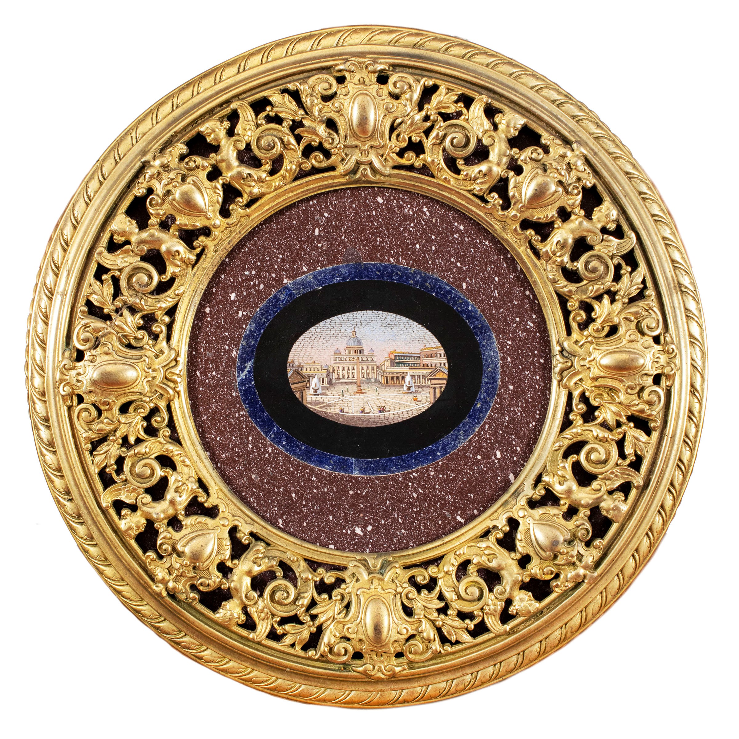 Placca Circolare in Micromosaico