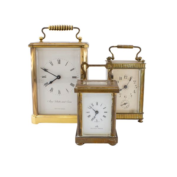 Group of three alarm clocks  (20th century)  - Auction Furniture Sculpture and Works of Art - Web Only - Colasanti Casa d'Aste