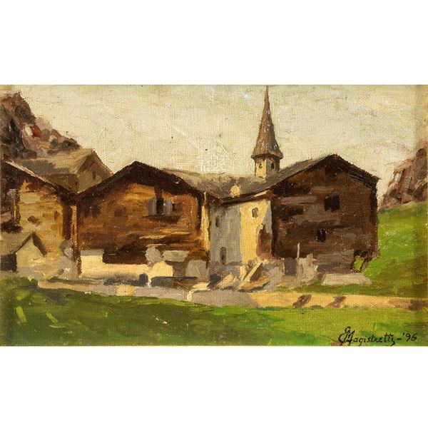 Emilio Magistretti  (Milano 1851 - 1936)  - Asta Arredi, Sculture, Dipinti Antichi e del XIX Secolo - Colasanti Casa d'Aste