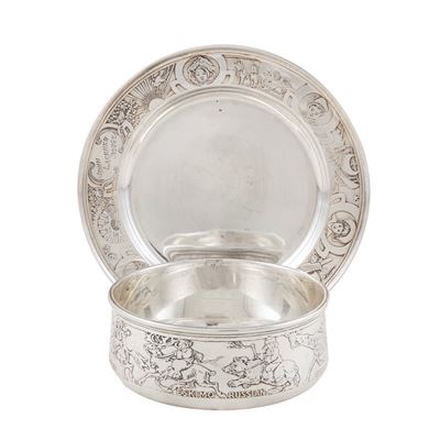 Tazza e Piattino in Argento