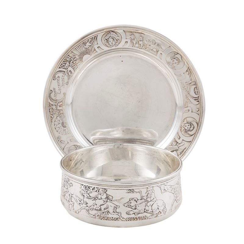 Tazza e Piattino in Argento