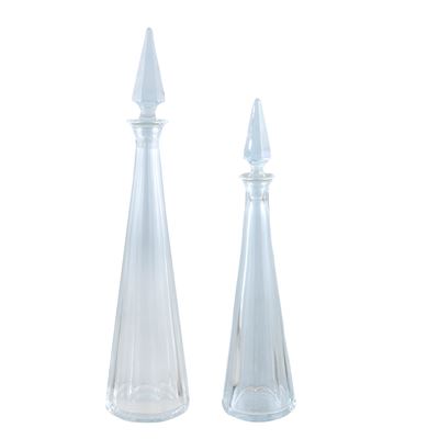 Baccarat, Coppia di Bottiglie in Cristallo