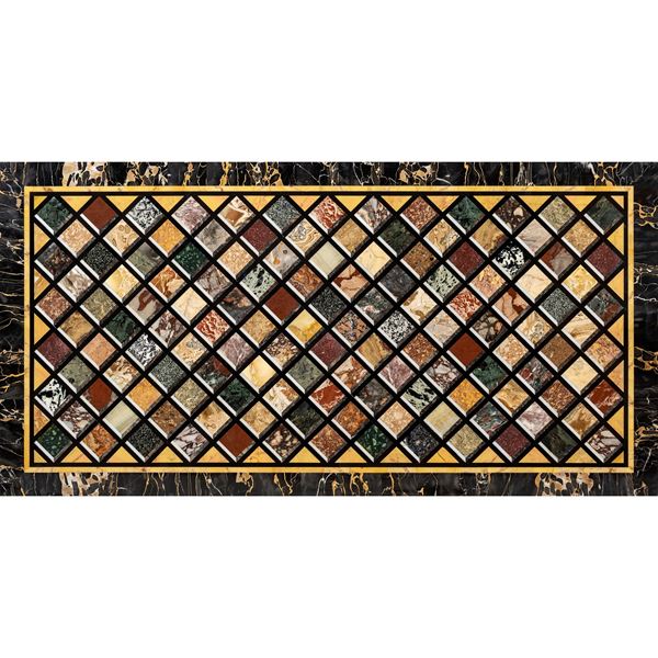 Polychrome marble top