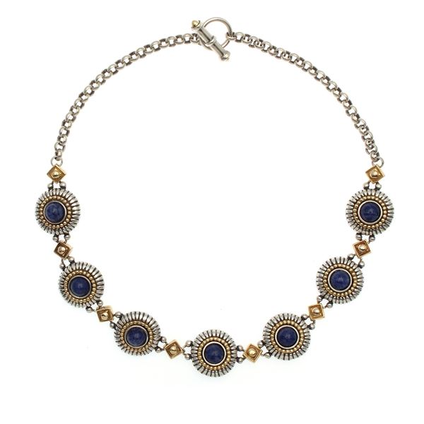 Silver and lapis lazuli Vintage necklace