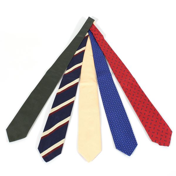 E. Marinella, five silk ties 