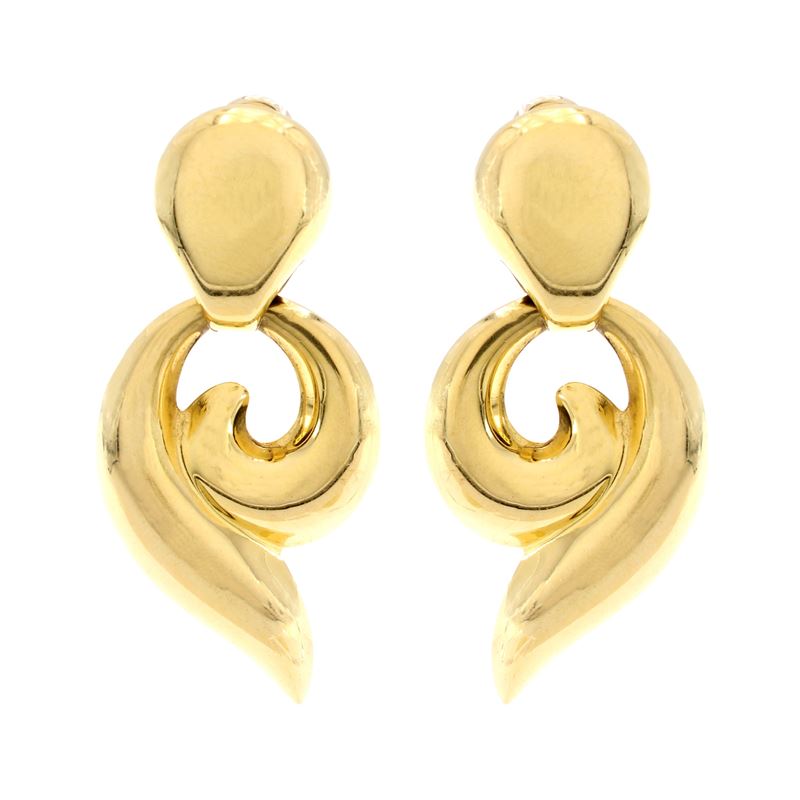 Orecchini Pendenti in Oro Giallo 18kt