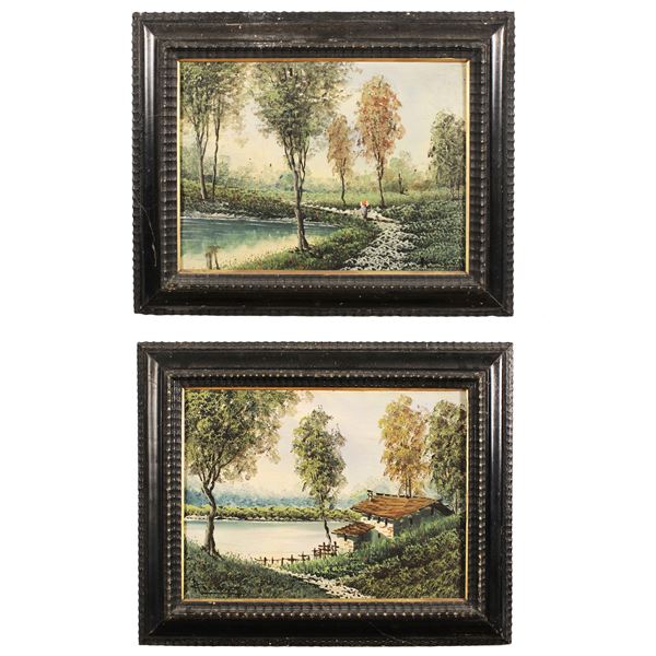 Indecipherable signature (2)  (Italy, 20th century)  - Auction 19th and 20th Centuries Paintings - Web Only - Colasanti Casa d'Aste