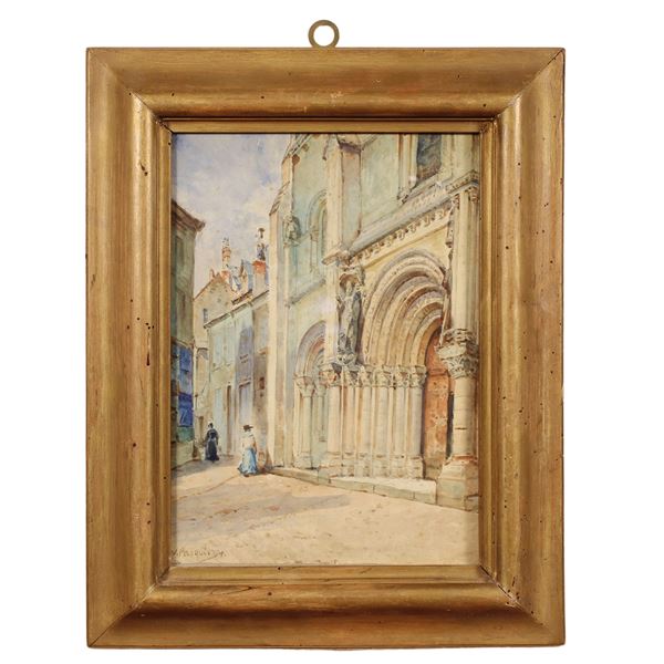 Pittore francese  (XIX Sec.)  - Asta Opere del XIX - XX secolo Web Only - Colasanti Casa d'Aste