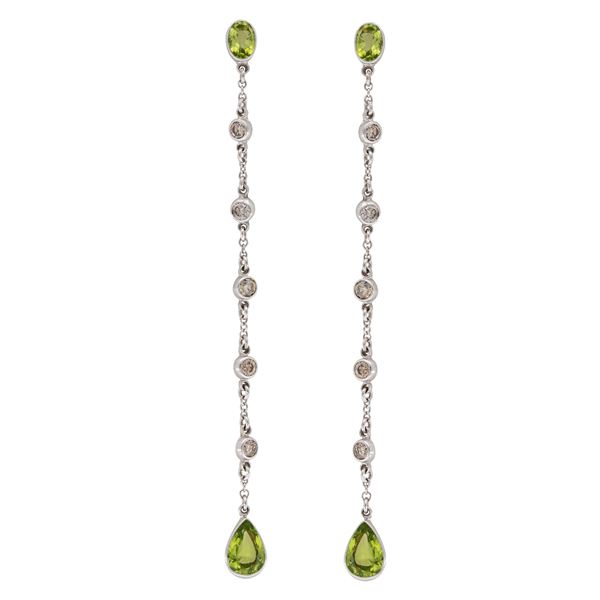 Percossi Papi  18kt white gold pendant earrings