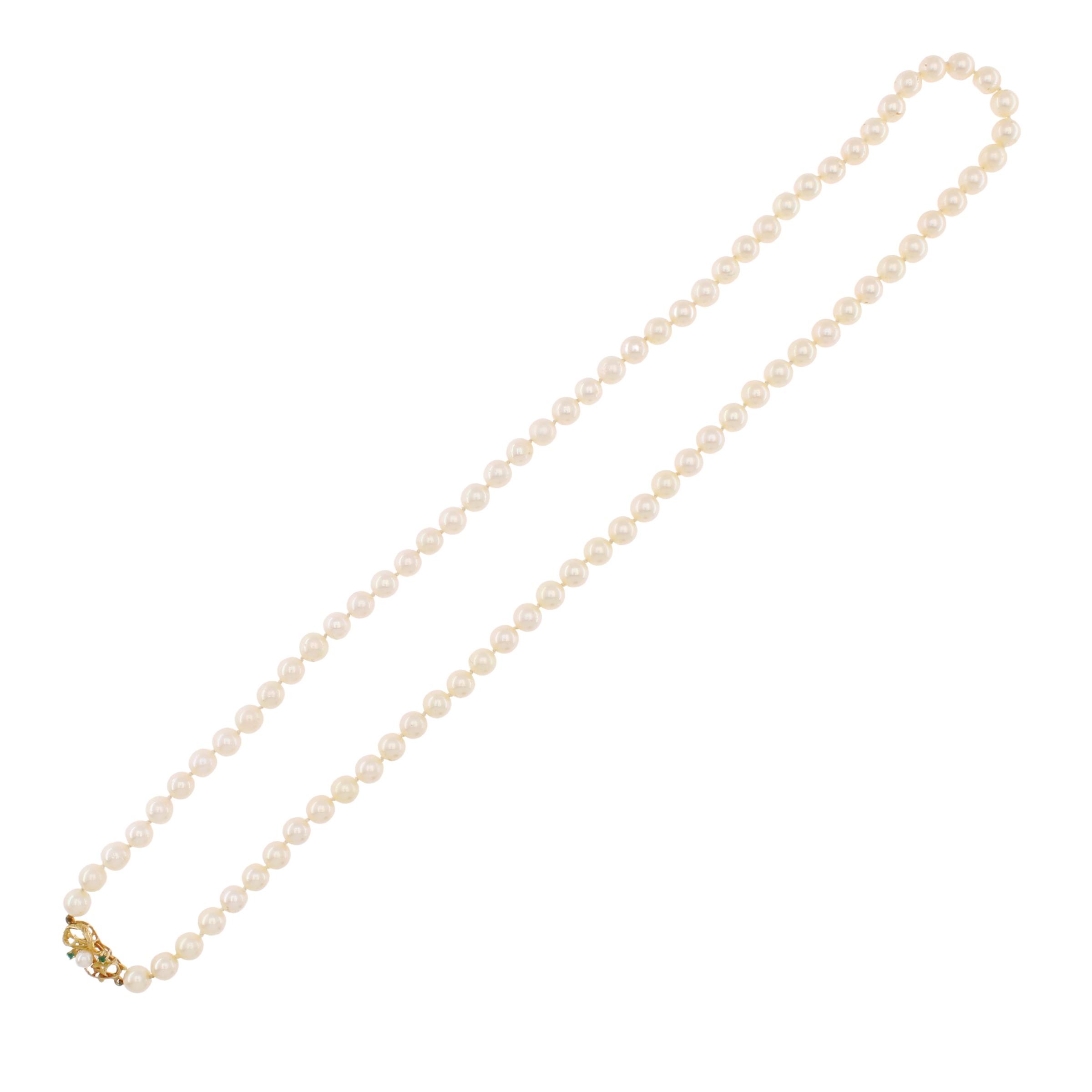 Collana Ad un Filo di Perle Coltivate