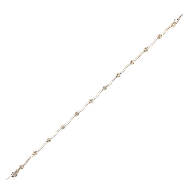 18kt white gold and diamond bracelet  - Auction Jewels and Watches Web Only - Colasanti Casa d'Aste