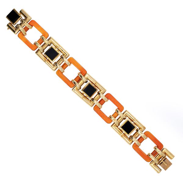 C. Weingrill bracciale Decò in oro giallo 18kt