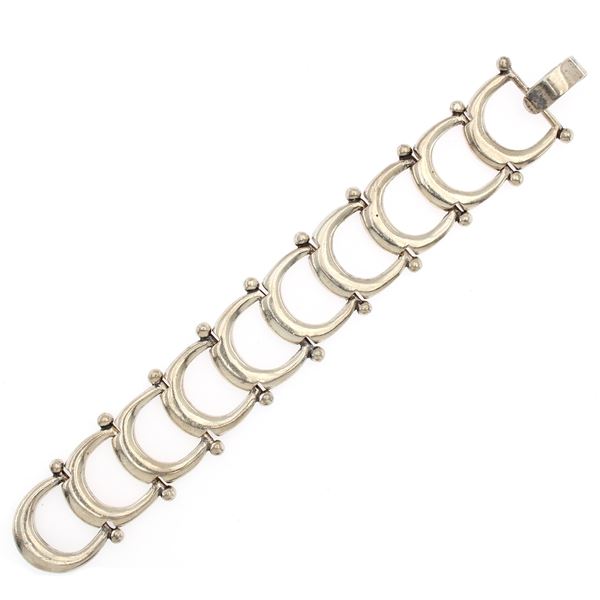925 silver stirrup bracelet