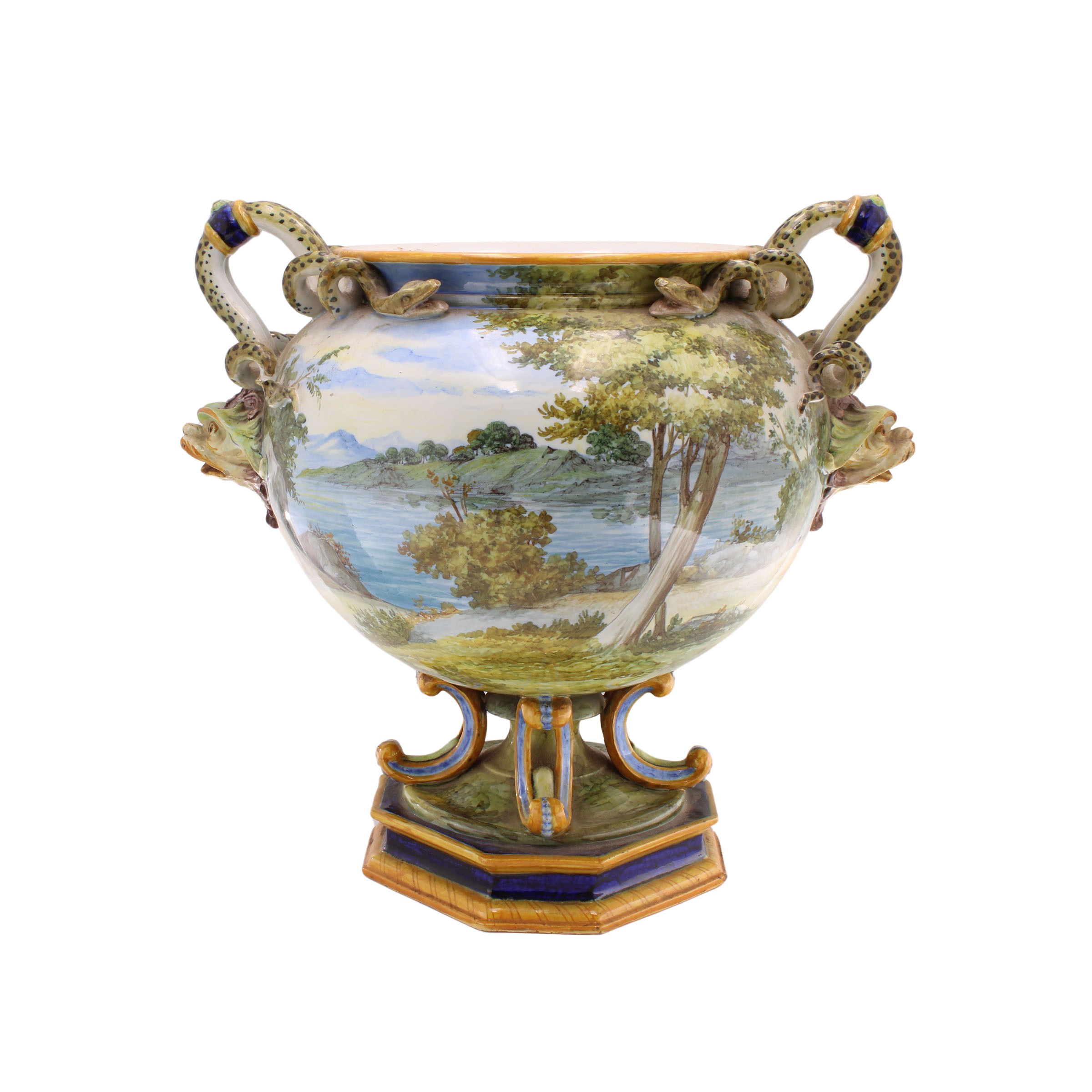 Vaso in porcellana Capodimonte
