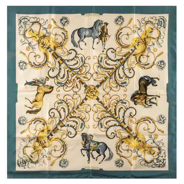 Hermes  Parc Royale collection vintage scarf  - Auction Fashion Vintage  - Colasanti Casa d'Aste