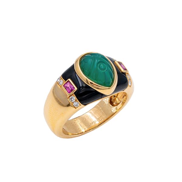 Cartier anello in oro giallo 18kt