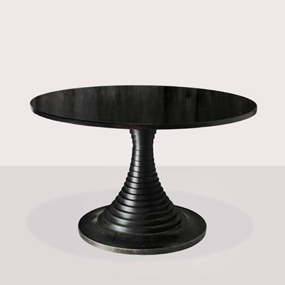 Carlo De Carli, Tavolo circolare modello 180, legno, Italia, 1963