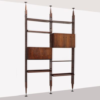 Franco Albini, Libreria modello LB7 in legno ed alluminio laccato