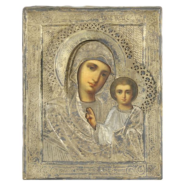 Icon depicting the Virgin of Kazan