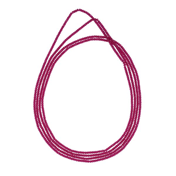 Single strand of briolet-cut rubies necklace  - Auction Jewels and Watches - Colasanti Casa d'Aste