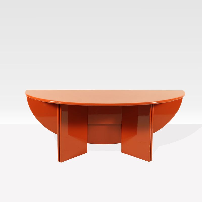 Kazuhide Takahama, Tavolo console mod. Antella, legno laccato, 1978
