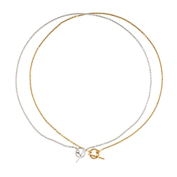 Hermes two Helios collection necklaces