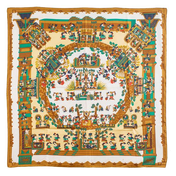 Hermes foulard vintage collezione Astres et Soleil