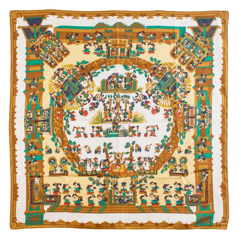 Hermes Foulard Vintage Collezione Astres Et Soleil