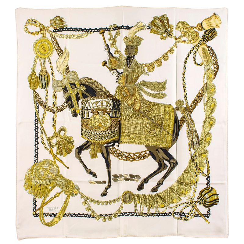 Hermes Foulard Vintage Collezione le Timbalier