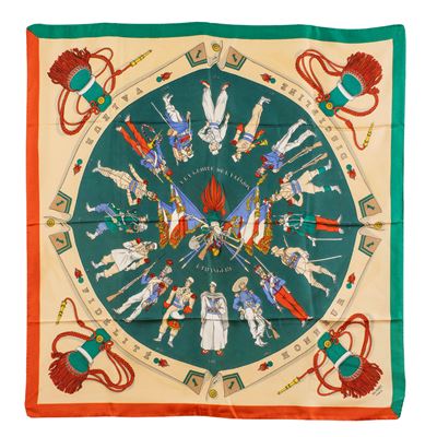 Hermes Foulard Vintage Collezione a la Gloire De la Legion Etrangere