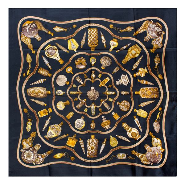 Hermes foulard vintage collezione Qu'importe le flacon...