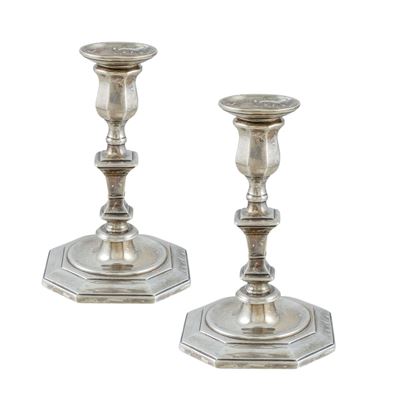 Coppia di Candelieri in Argento