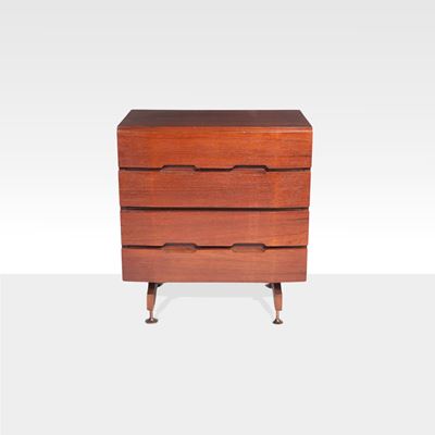 Giuseppe Brusadelli, Cassettiera in legno e ottone, produzione GBL