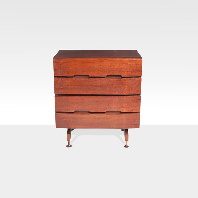 Giuseppe Brusadelli, Cassettiera in legno e ottone, produzione GBL