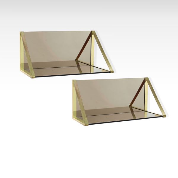 Giuseppe Raimondi, prod. Cristal Art, attribuito (2)  (Italy, 1970s)  - Auction Design and 20th Century Decorative Arts - I - Colasanti Casa d'Aste